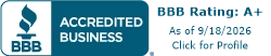 BBB Accredited Business, A+