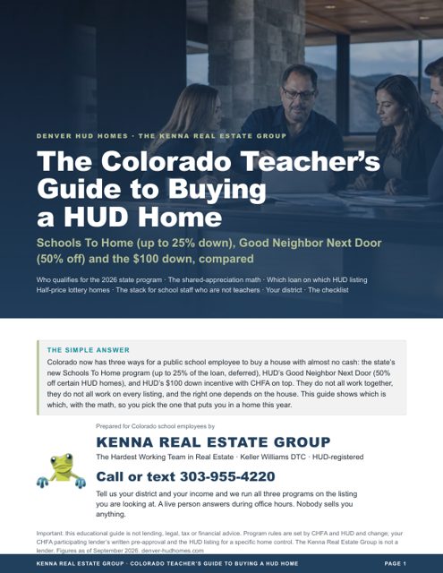 Cover of The Colorado Teacher&rsquo;s Guide to Buying a HUD Home