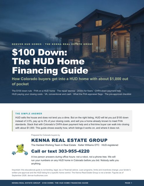 $100 Down: The HUD Home Financing Guide cover